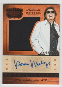 RONNIE MILSAP Signed 2014 Panini Country Music Silhouettes AUTO MATERIAL SP /344 - Picture 1 of 2