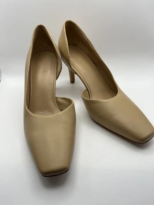 VINCE | Nude Tiana Point Toe Leather Pumps Size 6.5 - Image 1 of 4