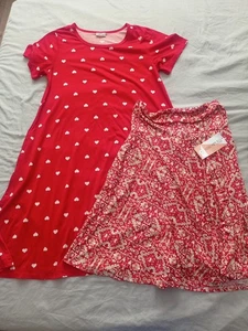 Lularoe dress and honey &lace skirt bundle, size medium - Picture 1 of 5