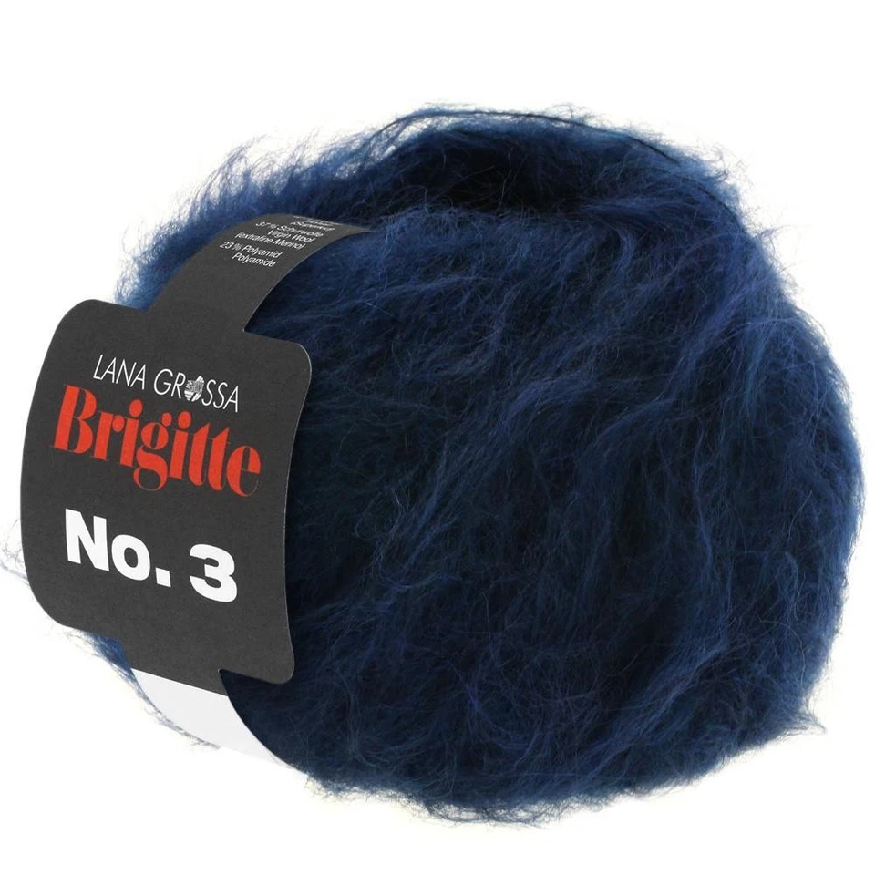 Wolle Kreativ! Lana Grossa - Brigitte No. 3 - Fb. 12 nachtblau 25 g - Bild 1 von 1