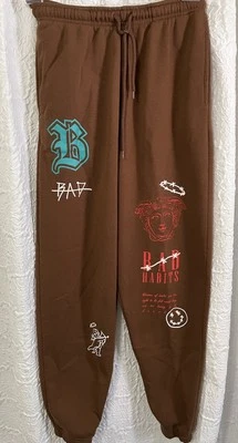 Rue21 Sweatpant бегуны размер маленький коричневый подержанные - Изображение 1 из 4