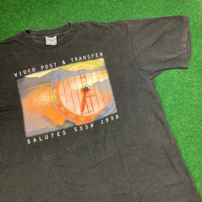 Vintage South by Southwest Film Festival Shirt Mens XL Black 1998 SXSW 90s USA - Image 1 of 4