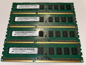 16Gb(4x4GB) 2Rx8 PC3L-10600E Micron Server Memory RAM ECC Unbuffered - Picture 1 of 1
