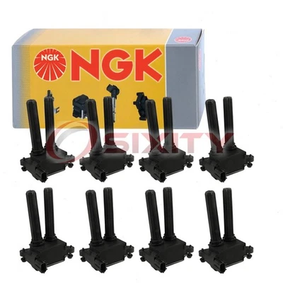 8 pc NGK Ignition Coils for 2019 Ram 1500 Classic 5.7L V8 Spark Plug Wire te - Image 1 of 4
