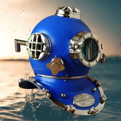Casco de buceo Mark V de la Marina de los Estados Unidos Casco de buceo de aguas profundas para regalo náutico Foto 1 de 4