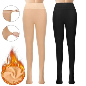 Medias térmicas opacas forradas de lana para mujer pantimedias gruesas para el calor del invierno - Imagen 1 de 14