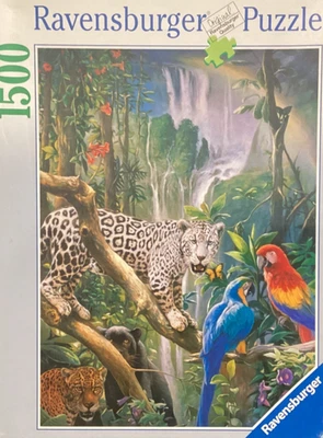 Ravensburger 1500 pc Jungle Friends 2002 jigsaw puzzle Rare Vintage - Image 1 of 2