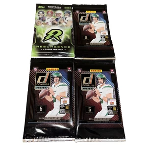 2024 Topps Resurgence - 4 Karten Pack & (3) Donruss Football - 5 Karten Packs -- - Bild 1 von 4