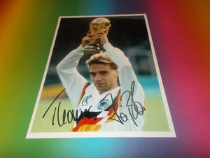 Thomas Häßler DFB Weltmeister 1990 signiert signed Autogramm auf 20x28 Foto - Bild 1 von 1