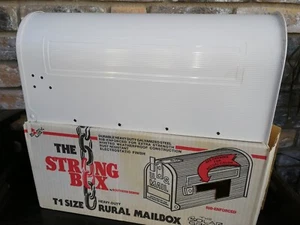 US Mailbox The Strong Box buzón de aluminio blanco original USA Mail - Imagen 1 de 16