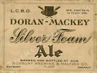 Doran-Mackey Silver Foam Ale Beer Label 9" x 12" Metal Sign