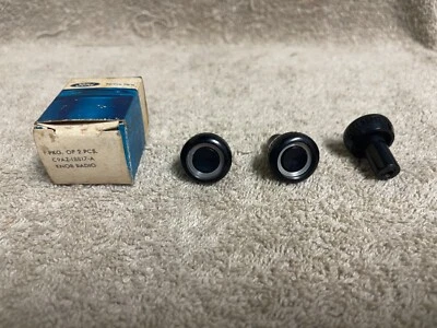 NOS FORD C9AZ-18817-A 1969-70 GALAXIE LTD CUSTOM BLACK RADIO CONTROL KNOBS (3) - Image 1 of 4