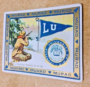 CIGARRILLOS MURAD T51 DE COLECCIÓN DE 1910 SERIE UNIVERSITARIA UNIVERSIDAD DE WIS/LAWERENCE U - Imagen 1 de 2