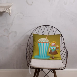 Fast Food Dolly - Art Pillow - Picture 1 of 14