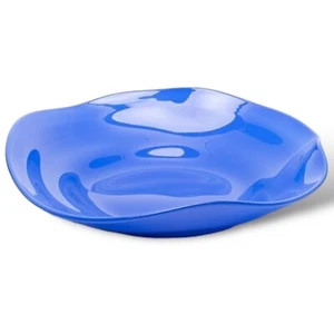 -22% Helle Mardahl Glass Dinner Plate Blue Dia. 24cm BRAND NEW £330.00 RRP - Picture 1 of 10