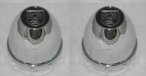 2 CAP DEAL CENTER LINE C-70 WHEEL RIM 5 LUG CHROME CENTER CAPS SNAP IN - Picture 1 of 8