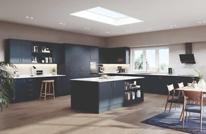 ****NEW**** ZOLA SOFT MATT INDIGO kitchen doors and drawer fronts - Picture 1 of 2