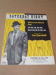 Frank Sinatra - Saturday Night sheet music - Picture 1 of 1