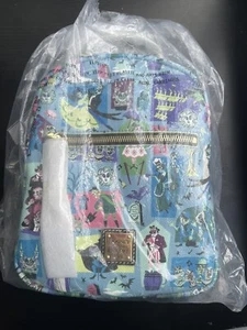 Disney Dooney and Bourke Mini Backpack - Haunted Mansion Blue 2020 - Loungefly - Picture 1 of 7
