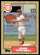 1987 Topps Baseball Card Kurt Stillwell Rookie Cincinnati Reds #623