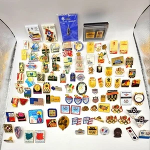 Lot of 161 Olympic Lapel Pins Atlanta Beijing Seoul Rio Barcelona Lake Placid - Picture 1 of 14