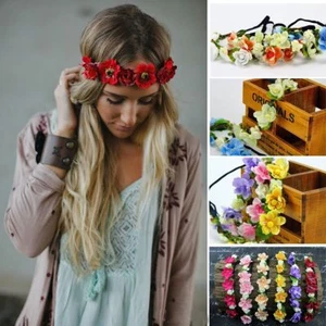Haarband ELEGANCE Blumen Blume Blumenkranz Stirnband Trachten Dirndl Haarblume - Bild 1 von 16