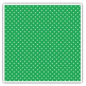 2 x Square Stickers 10 cm - Green White Polka Dot Pattern Print  #45238 - Afbeelding 1 van 9