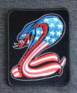 Cobra Snake ~ Racing Muscle Car NHRA Drag Race USA Motorrad Biker PATCH - Bild 1 von 4