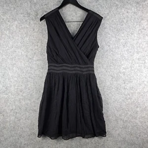 Whtie Verve Dress Womens 12 Black Barbuda V Neck Sleeveless Formal Party NEW - Bild 1 von 14