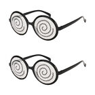 2 Pcs Sunglasses over for Men Creative Eyeglasses Dizzy Funny Halloween
