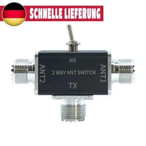 2 Wege CB/Ham Antenna Coax Switches 100W 0-50 MHz mit Aus-/Bodenschutz (SO239) - Zdjęcie 1 z 12