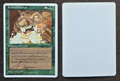 SIGNED MtG Magic Kaja Foglio Artist Proof _ Chronicles _ Rabid Wombat _ 1/100! - Image 1 of 3