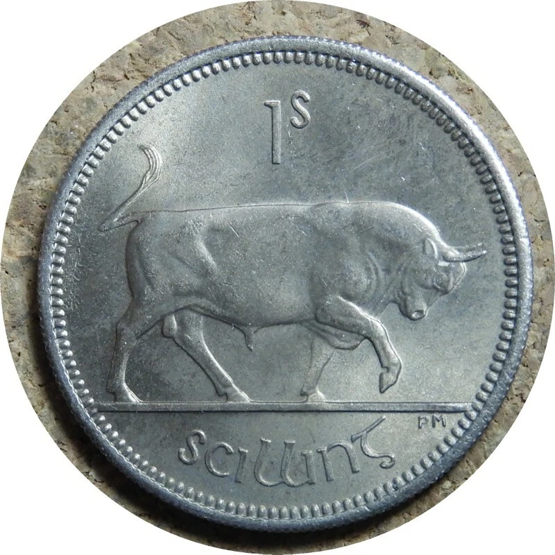 elf Ireland 1 Shilling 1963     Bull - Image 1 of 1