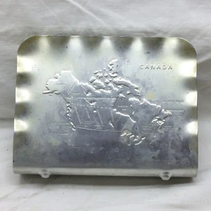 Tavolo scrivania alluminio vintage porta lettere Canada souvenir made in Canada - Foto 1 di 12
