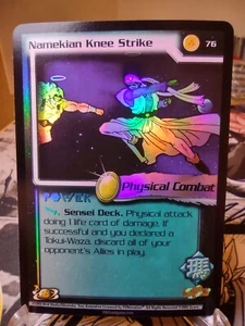 DBZ CCG DRAGON BALL Z NAMEKIAN KNEE STRIKE #76 FOIL WORLD GAMES NEAR MINT 2002 - Picture 1 of 2