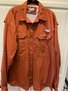Magellan Angelhemd Herren 2XL Relaxed Fit belüftet L/SLV Logo Knöpfe Taschen - Bild 1 von 11