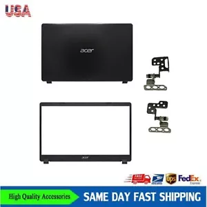 For Acer Aspire A315-42/42G/54/54K/56 LCD Back Cover Lid Bezel + Hinges Black - Picture 1 of 8