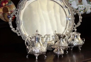 Fabulous Spanish 915 Silver Teaset inc Tray by Pasgorcy c.1970 - 2.3 KILOS - Picture 1 of 24