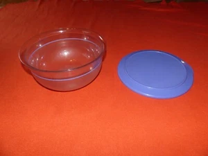 Tupperware Tafelperle klar 3,5 Liter groß hellblau mit Deckel C26 Salatschüssel - Bild 1 von 8