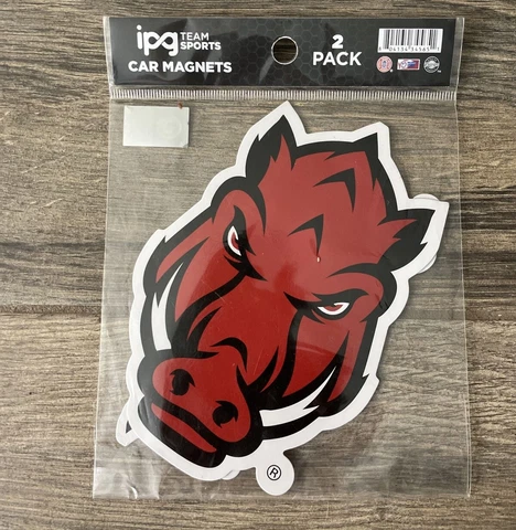 IPG Team Sports 2 Pack Car/locker Magnets Arkansas Razorbacks Cover