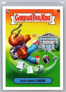 2020 Topps Garbage Pail Kids: Late to School #7a Ditching Dirk - Picture 1 of 2