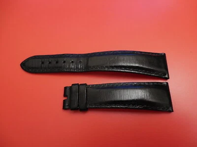 BULSERA CORREA CUERO NEGRO GENUINO BVLGARI 16MM / 21MM  Foto 1 de 4