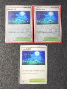 3x Moonlit Hill 081/091 (2 reverse holo) Pokemon card Paldean Fates uncommon NM - Picture 1 of 1