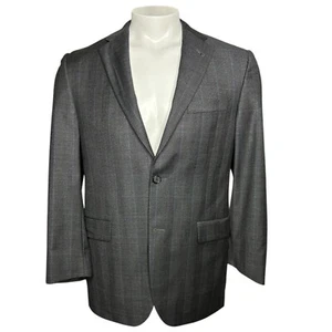 Burberry London Sport Coat Mens 38 Short Windowpane Bond Street Blazer 100% Wool - Picture 1 of 9