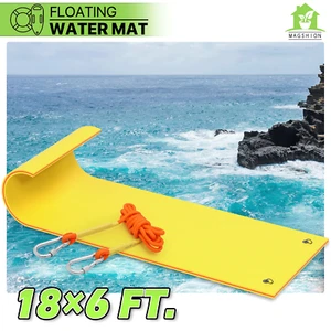 18x6ft Yellow Floating Water Pad 3-Layer XPE Foam Float Mat Huge Pool Lounge Bed - Picture 1 of 12