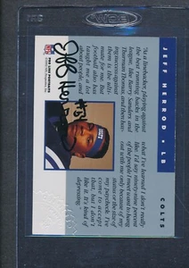 1992 Pro Line Portraits Certified Auto #65 Jeff Herrod Colts *F8453 - Picture 1 of 2