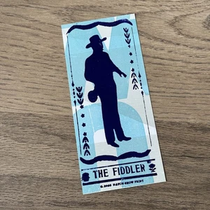 Stampa Hatch Show - The Viddler - Autentica 2025 Mini Poster Card Nashville NUOVO - Foto 1 di 4