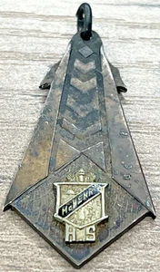 Vintage Art Deco McHenry High School Sterling Silber 925 Charm Anhänger Fob 4g - Bild 1 von 8