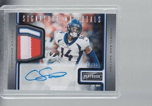 *Bordes malos ver foto* Courtland Sutton 2019 Panini Playbook firma automática 13/25 - Imagen 1 de 2