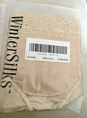 Calcinha feminina Winter Silks XL Mocha nova em bolsa lacrada - Imagem 1 de 3